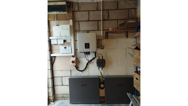 installation of 2 X FOX ESS EP11 10.24kWh battery in Dunfermline
